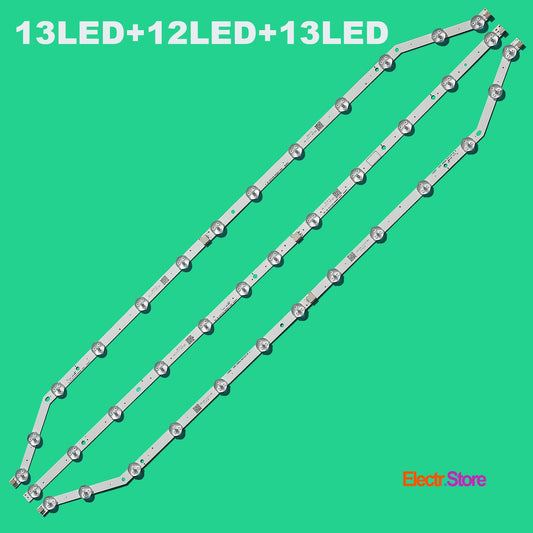 LED Backlight Strip Kits, D3GE-400SMA-R2/D3GE-400SMB-R2, 2013SVS40, BN96-28766A/BN96-28767A ,13/12/13 LED (3pcs/kit), for TV 39", 40" PANEL: HG40ED450, CY-DF400BGLV1H 39"40" BN96-28766A BN96-28767A D3GE-400SMA-R2 D3GE-400SMB-R2 LED Backlights Samsung Electr.Store