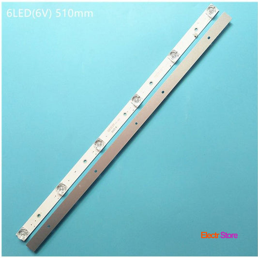 LED Backlight Strip Kits, CC02320D510V06 32E20 2x6 6S1P 1910 0D20, CC02320D510V09 32E20 2x6 6S1P 1410 0D20, MS-L2027 (2 pcs/kit), for TV 32" 32" CC02320D510V06 32e20 2x6 6s1p 1910 0d20 Dexp LED Backlights LEVEL Matrix Panda UNITED Electr.Store