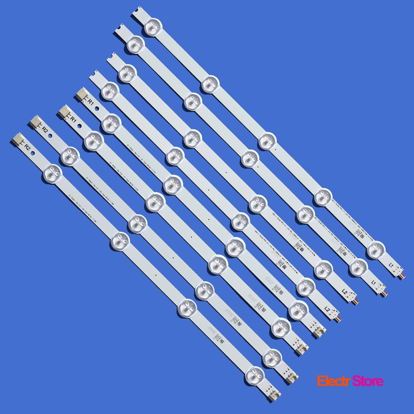 LED Backlight Strip Kits, 37"ROW2.1 Rev0.9 1, AGF78400301, 6916L-1137A, 6916L-1138A, 6916L-1139A, 6916L-1140A (8 pcs/kit), for TV 37" LG: 37LN610S-ZB, 37LN610V-ZB, 37LN6138-ZB, 37LN613S-ZB, 37LN613V-ZB 37" 37"ROW2.1 6916L-1137A 6916L-1138A 6916L-1139A 6916L-1140A LED Backlights LG Electr.Store