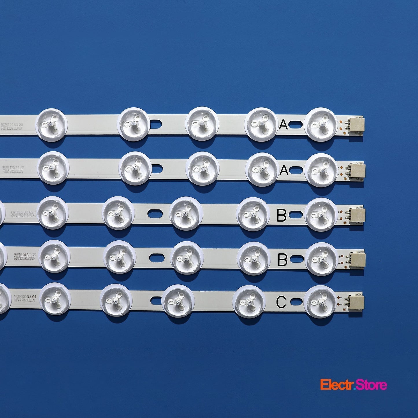 LED Backlight Strip Kits, 40" NDV REV1.0 A/B/C (5 pcs/kit), for TV 39", 40" Philips: 39PFL3008H/12, 40PFL3008H/12, 40PFL3028H/12 39"40" 40" NDV Funai Hyundai JVC LED Backlights ORION PHILIPS Sharp Telefunken Toshiba Electr.Store