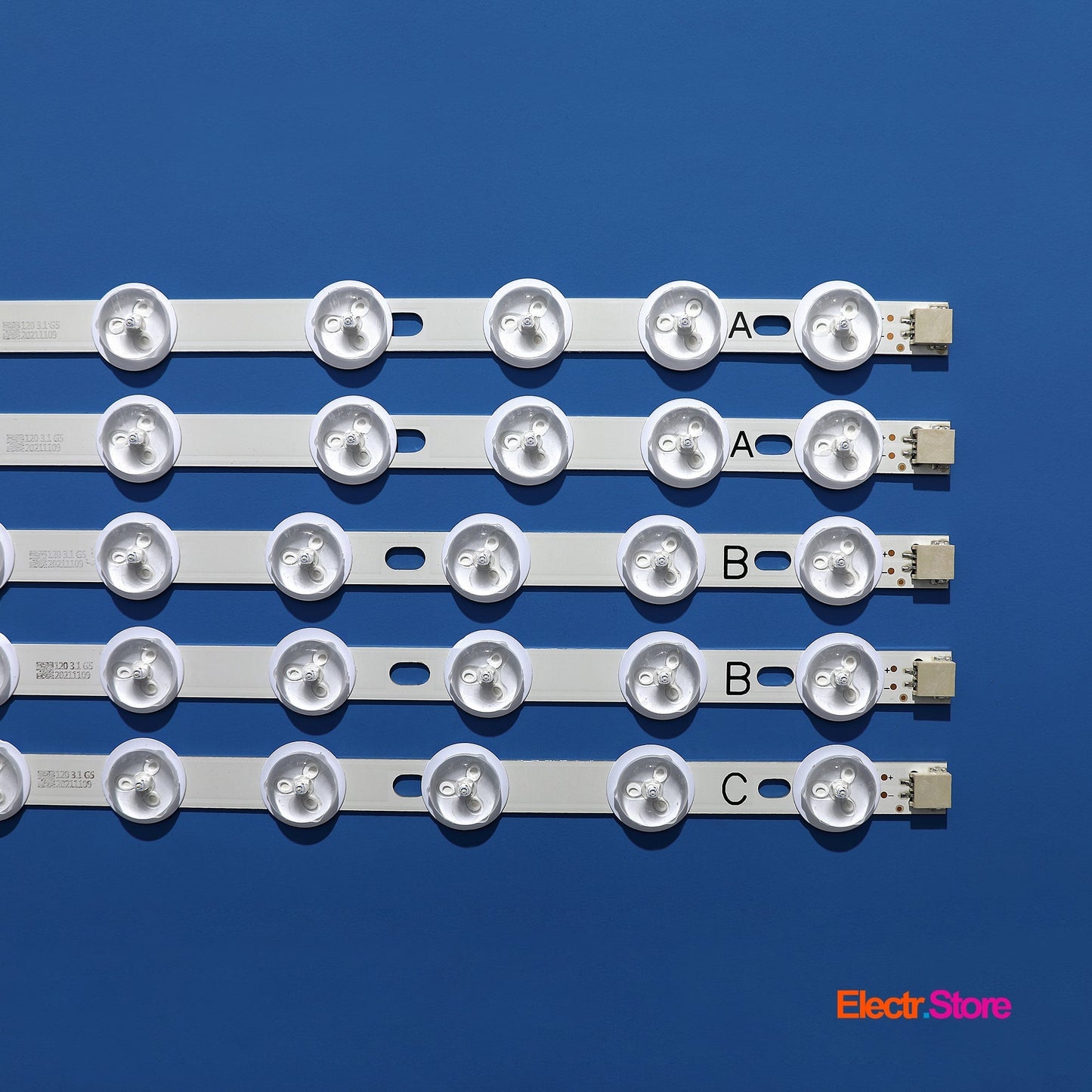 LED Backlight Strip Kits, 40" NDV REV1.0 A/B/C (5 pcs/kit), for TV 39", 40" Hyundai: DLF40195MP4CR 39"40" 40" NDV Funai Hyundai JVC LED Backlights ORION PHILIPS Sharp Telefunken Toshiba Electr.Store