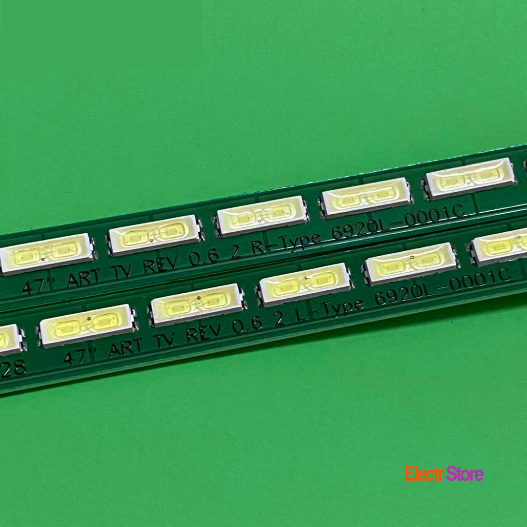LED Backlight Strip Kits, 47" ART TV Rev0.6 2_L/R-Type, 6916L0890A/6916L0891A, 2X63LED (2 pcs/kit), for TV 47" LG: 47LM6600 47" 47" ART TV 6916L0890A 6916L0891A 6920L-0001C LED Backlights Lenovo LG Skyworth TCL Electr.Store