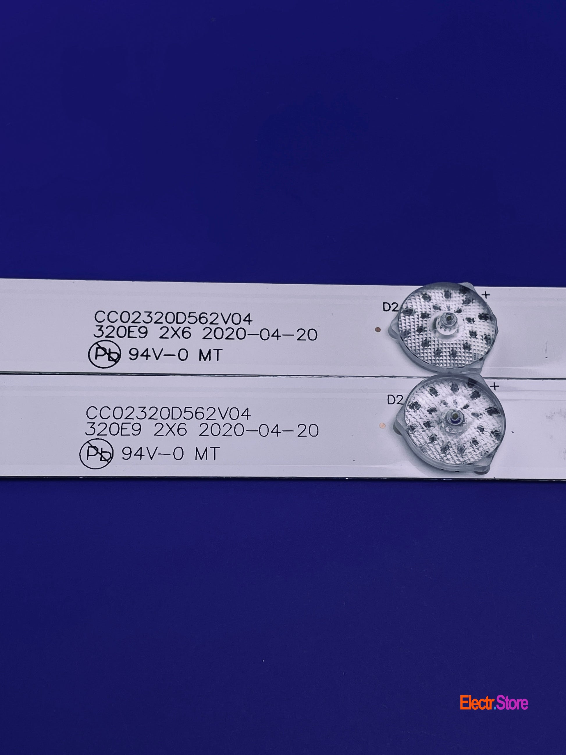 LED Backlight Strip Kits, CC02320D562V08, CC02320D562V04 (2 pcs/kit), for TV 32" Akira: 32HT101X, 32LED02T2M, 32LED03T2M 32" Akira AMCV Amoi CC02320D562V04 LEBEN LED Backlights LEVEL Starwind Yuno Electr.Store