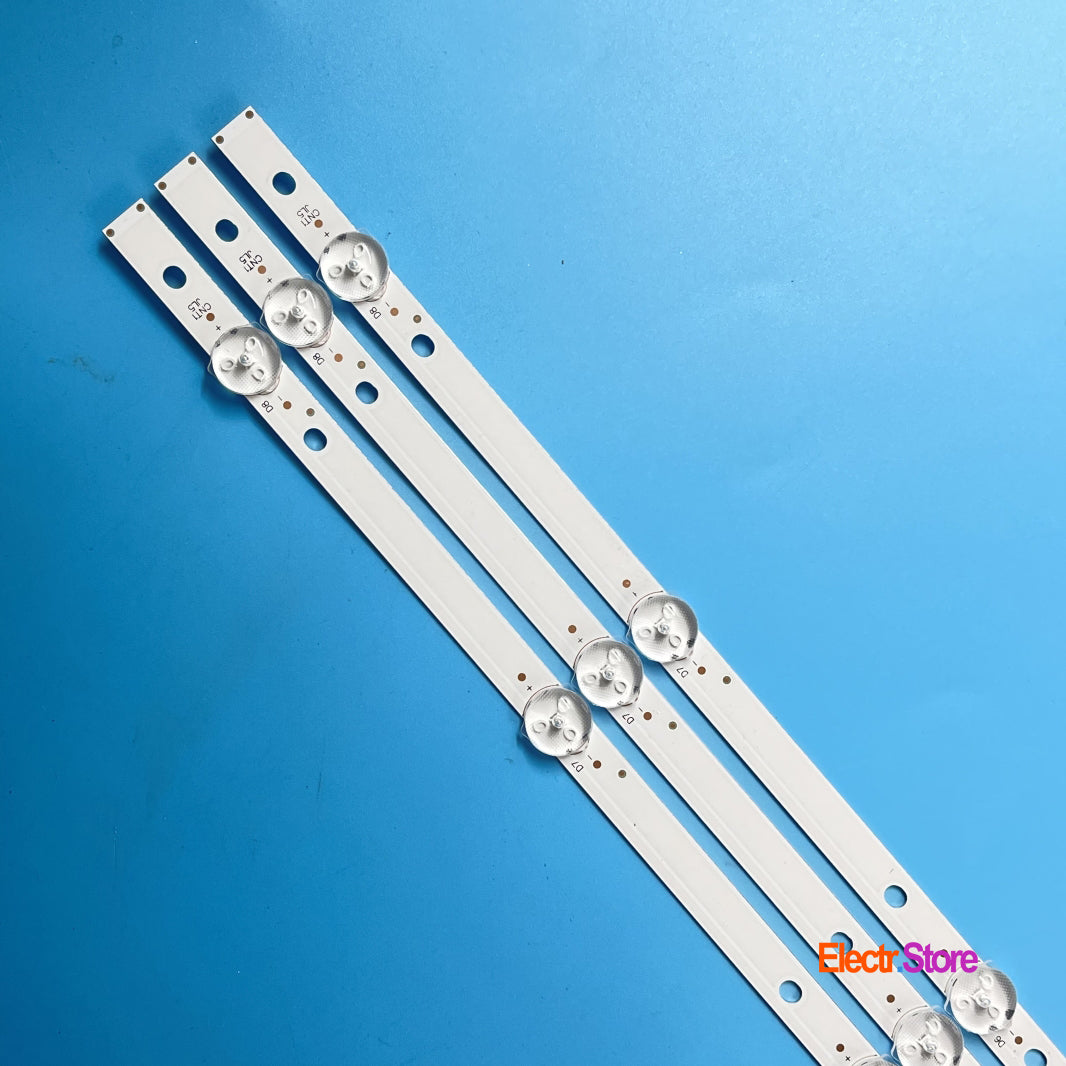 LED Backlight Strip Kits, GC43D08-ZC22AG-13/14/15/17/23, 303GC430041/43/44 (3 pcs/kit), for TV 43" 303GC430041 43" BOE GC43D08-ZC22AG-14 LED Backlights Samsung Electr.Store