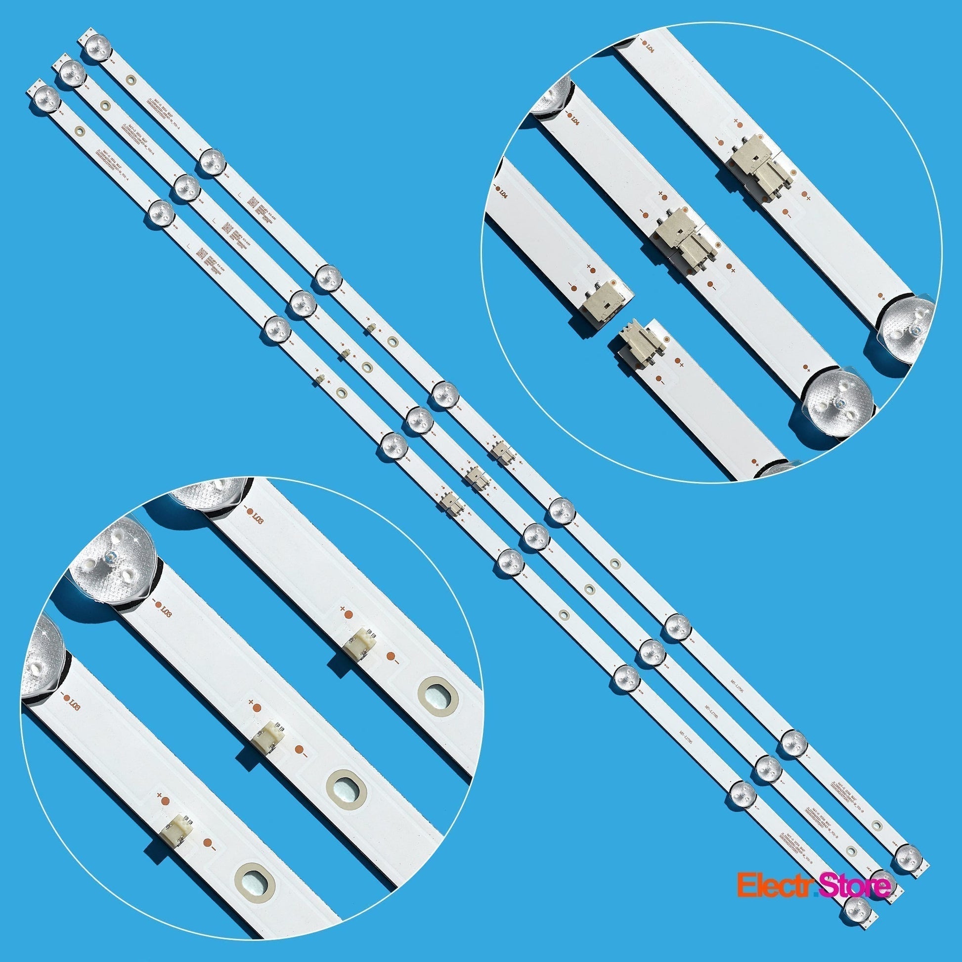 LED Backlight Strip Kits, JL.D39042330-006AS-M, 3080539Z10DTZ003, MS-L1795 (3 pcs/kit), for TV 39", 40" SKYTECH: 39LEM-1045/T2CTV 3080539Z10DTZ003 39"40" Akai BBK Haier JL.D39042330-006AS-M LED Backlights MS-L1795 Multi Others PIXEL SKYTECH Smart-tech Electr.Store