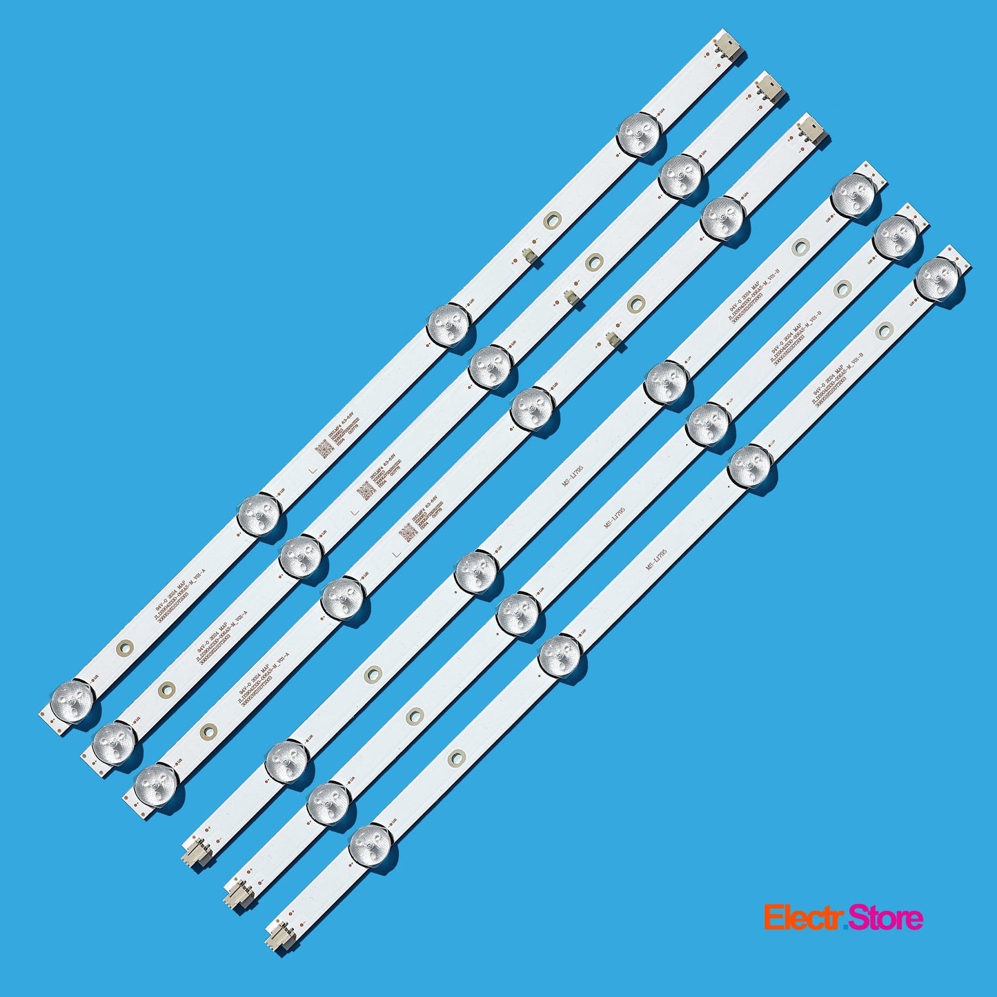 LED Backlight Strip Kits, JL.D39042330-006AS-M, 3080539Z10DTZ003, MS-L1795 (3 pcs/kit), for TV 39", 40" Akai: 39LEX-5045 / T2C, AKTV40 3080539Z10DTZ003 39"40" Akai BBK Haier JL.D39042330-006AS-M LED Backlights MS-L1795 Multi Others PIXEL SKYTECH Smart-tech Electr.Store