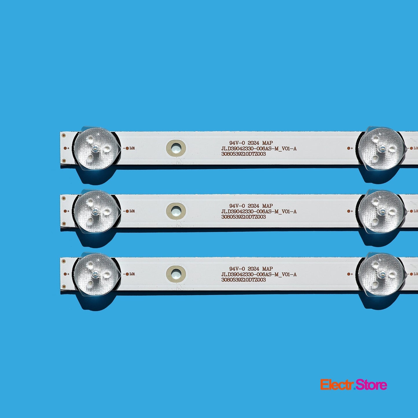 LED Backlight Strip Kits, JL.D39042330-006AS-M, 3080539Z10DTZ003, MS-L1795 (3 pcs/kit), for TV 39", 40" Akai: 39LEX-5045 / T2C, AKTV40 3080539Z10DTZ003 39"40" Akai BBK Haier JL.D39042330-006AS-M LED Backlights MS-L1795 Multi Others PIXEL SKYTECH Smart-tech Electr.Store