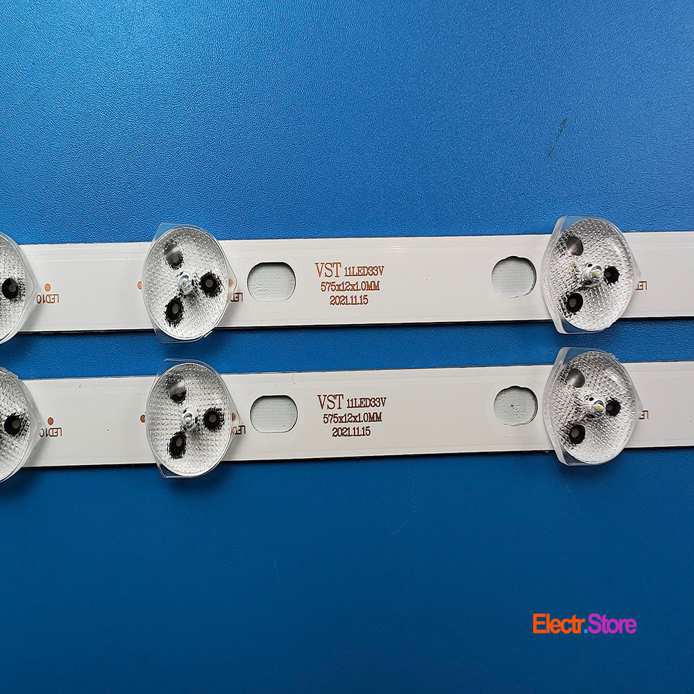 LED Backlight Strip Kits, JL.D320B1235-078CS-C, VST11LED33V (2 pcs/kit), for TV 32" TOSHIBA: 32L3433DG, 32L1533DG, 32L1753DB, 32L1763DB 32" Finlux Funai Hitachi Hyundai JL.D320B1235-078CS-C JVC LED Backlights Medion ORION PHILIPS Sharp Telefunken Toshiba VST11LED33V Electr.Store
