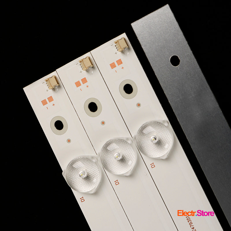 LED backlight Strip Kits SVJ430A07, GD43D2000, LB-C430F14-E1-L-G1-SE3 (4 pcs/kit), for TV 43" No Brand: T290A4RZ32 43" Hitachi LB-C430F14-E1-L-G1-SE3 LED Backlights No Brand SANYO Electr.Store