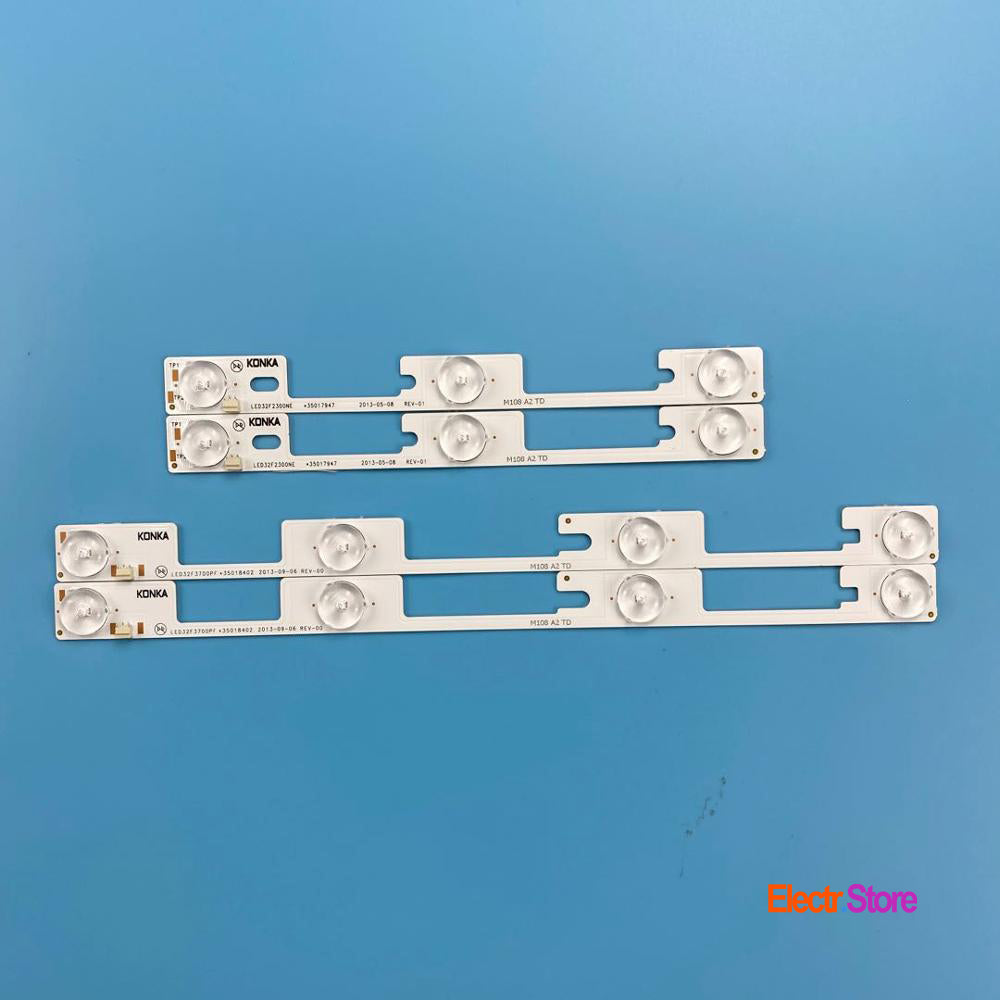 LED Backlight Strip Kits, LED32F2300NE, 35017947, LED32F3700PF, 35018402 (4 pcs/kit), for TV 32" KONKA 32" 35017947 35018402 Konka LED Backlights LED32F2300NE LED32F3700PF Electr.Store