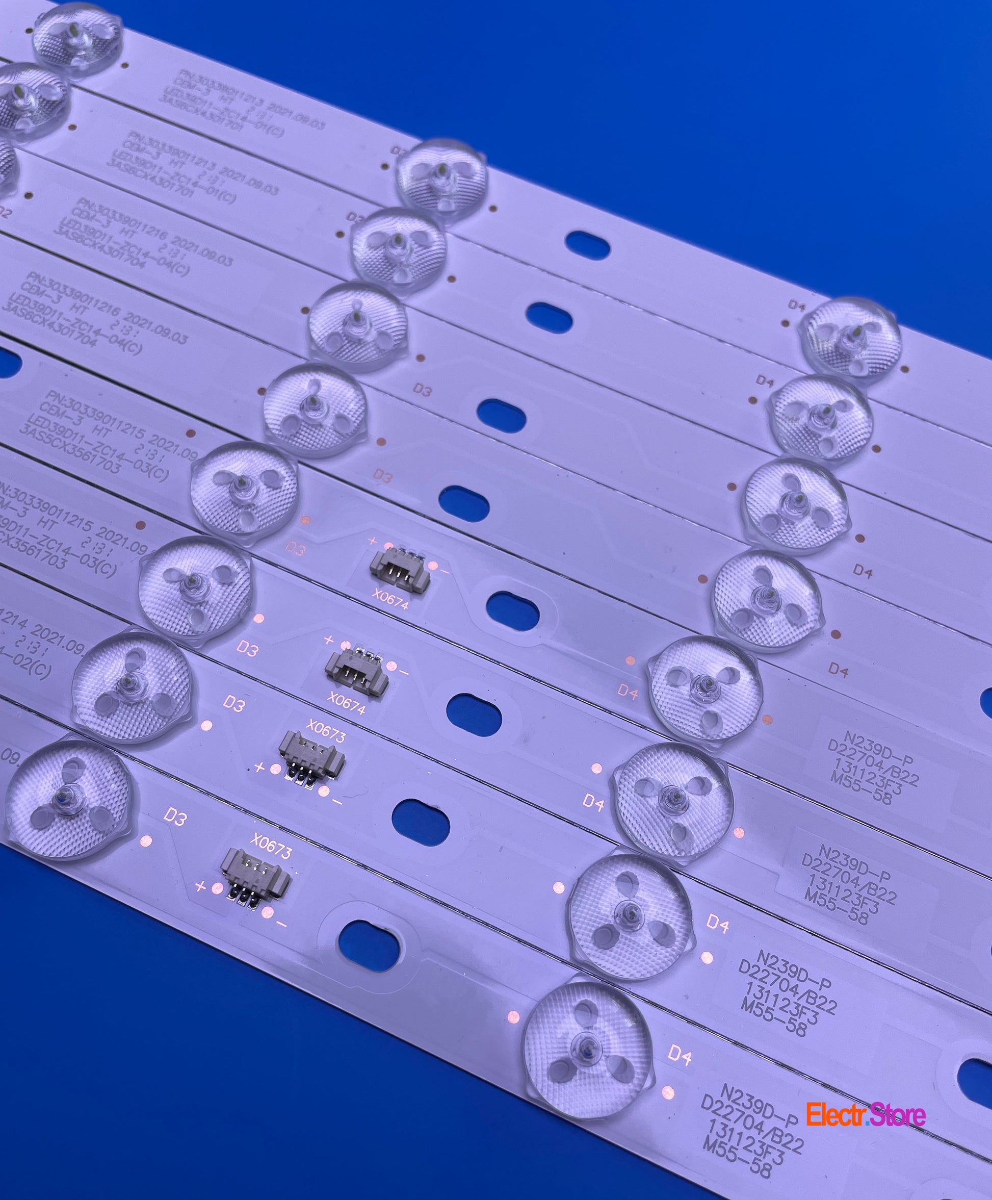 LED Backlight Strip Kits, LED39D11-ZC14-01/02/03/04, 30339011213/4/5/6 (8 pcs/Kit), for TV 39", 40" MYSTERY: mtv-4018lt2, mtv-4022lt2, mtv-40282, mtv-40282 30339011213 30339011214 30339011215 30339011216 39"40" Haier JVC LED Backlights LED39D11-ZC14-01(C) LED39D11-ZC14-02(C) LED39D11-ZC14-03(C) LED39D11-ZC14-04(C) Matrix Mystery pioneer Electr.Store