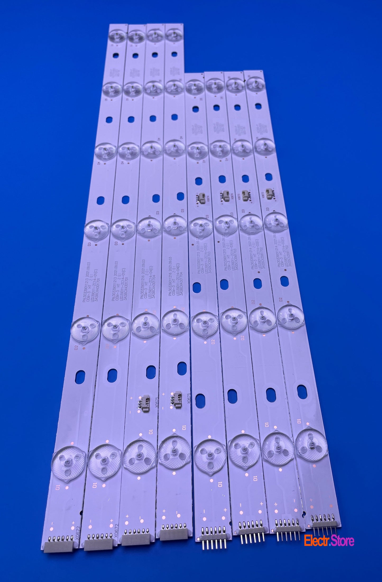 LED Backlight Strip Kits, LED39D11-ZC14-01/02/03/04, 30339011213/4/5/6 (8 pcs/Kit), for TV 39", 40" JVC: lt-39m440, lt-39m640 30339011213 30339011214 30339011215 30339011216 39"40" Haier JVC LED Backlights LED39D11-ZC14-01(C) LED39D11-ZC14-02(C) LED39D11-ZC14-03(C) LED39D11-ZC14-04(C) Matrix Mystery pioneer Electr.Store