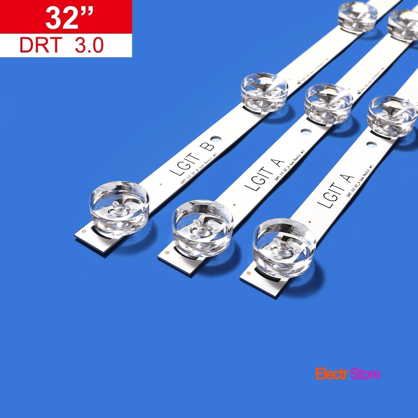 LED Backlight Strip Kits, Innotek DRT 3.0 32"_A/B-Type, AGF78399801, 6916L-1974A/6916L-1975A (3 pcs/kit), for TV 32" LG: 32LB563Z, 32LB561U, 32LB561V, 32LB580V-TA 32" DRT 3.0 DRT 3.0 32" LED Backlights LG Electr.Store