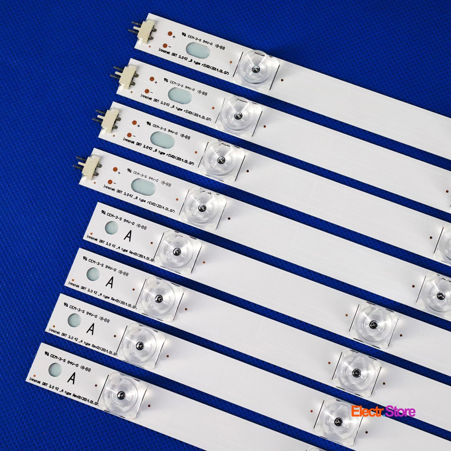LED Backlight Strip Kits, Innotek DRT 3.0 42"_A/B-Type (Square Pedestal), AGF78402101, 6916L-1956A/6916L-1957A (8 pcs/kit), for TV 42" PANEL: LC420DUEFGA1, LC420DUEFGA2, LC420DUEFGA3, LC420DUEFGA4 42" DRT 3.0 42" LED Backlights LG Electr.Store