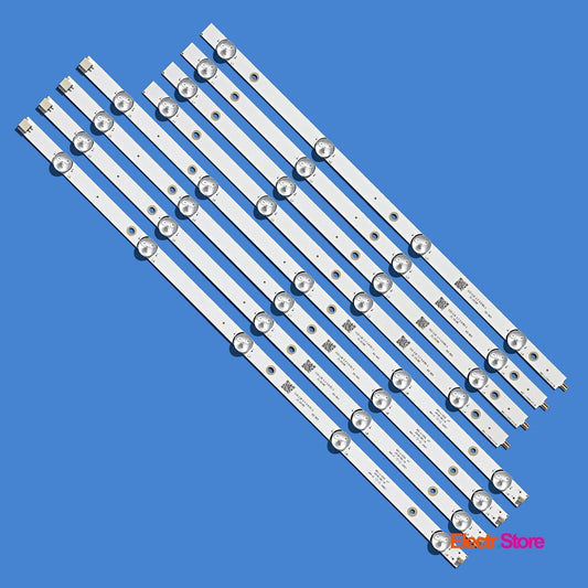 LED Backlight Strip Kits, MS-L1255 V7, HL-00500A30-0901S-04, CX50D09-ZC22AG-03 (8 pcs/kit), for TV 50" KIANO: KSTV50SF 50" BBK Centek Dexp Edison FOX Holleberg KIANO LED Backlights MS-L1255 RCA Selecline Skymaster Star-Light TD Systems TELE System Electr.Store