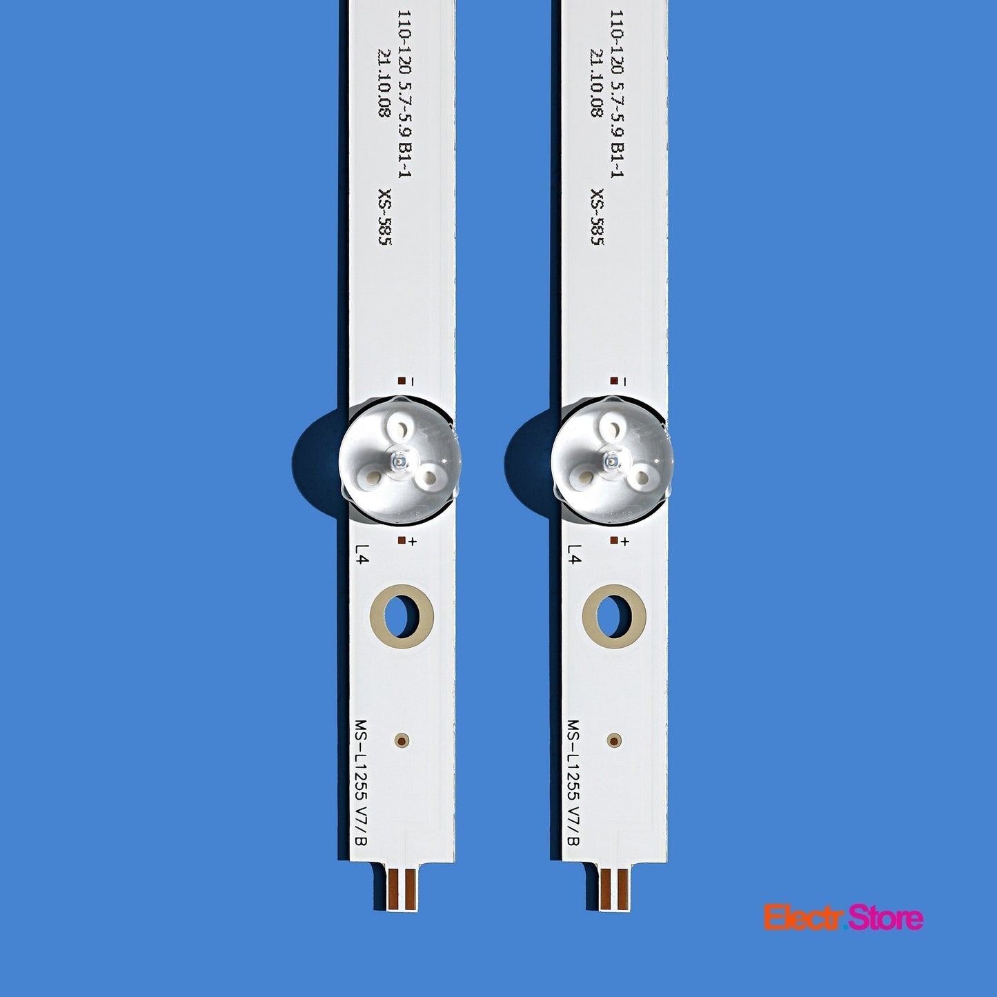 LED Backlight Strip Kits, MS-L1255 V7, HL-00500A30-0901S-04, CX50D09-ZC22AG-03 (8 pcs/kit), for TV 50" TELE System: SOUND50 50" BBK Centek Dexp Edison FOX Holleberg KIANO LED Backlights MS-L1255 RCA Selecline Skymaster Star-Light TD Systems TELE System Electr.Store