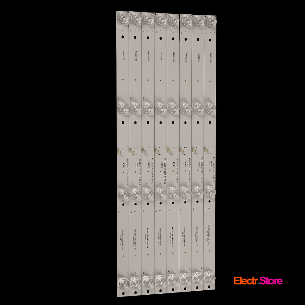 LED Backlight Strip Kits, MS-L2006 V1, 49MD2008H8, 49D2006V2W4C1B40919M-HJ-AF, CC02500D410V07, 8X49LED (8 pcs/kit), for TV 50" AMCV: LE-50ZTUS27 49D2006V2W4C1B40919M-HJ-AF 49MD2008H8 50" AMCV Amoi Baird Dexp LED Backlights LG MS-L2006 V1 No Brand PHILIPS Starwind Electr.Store