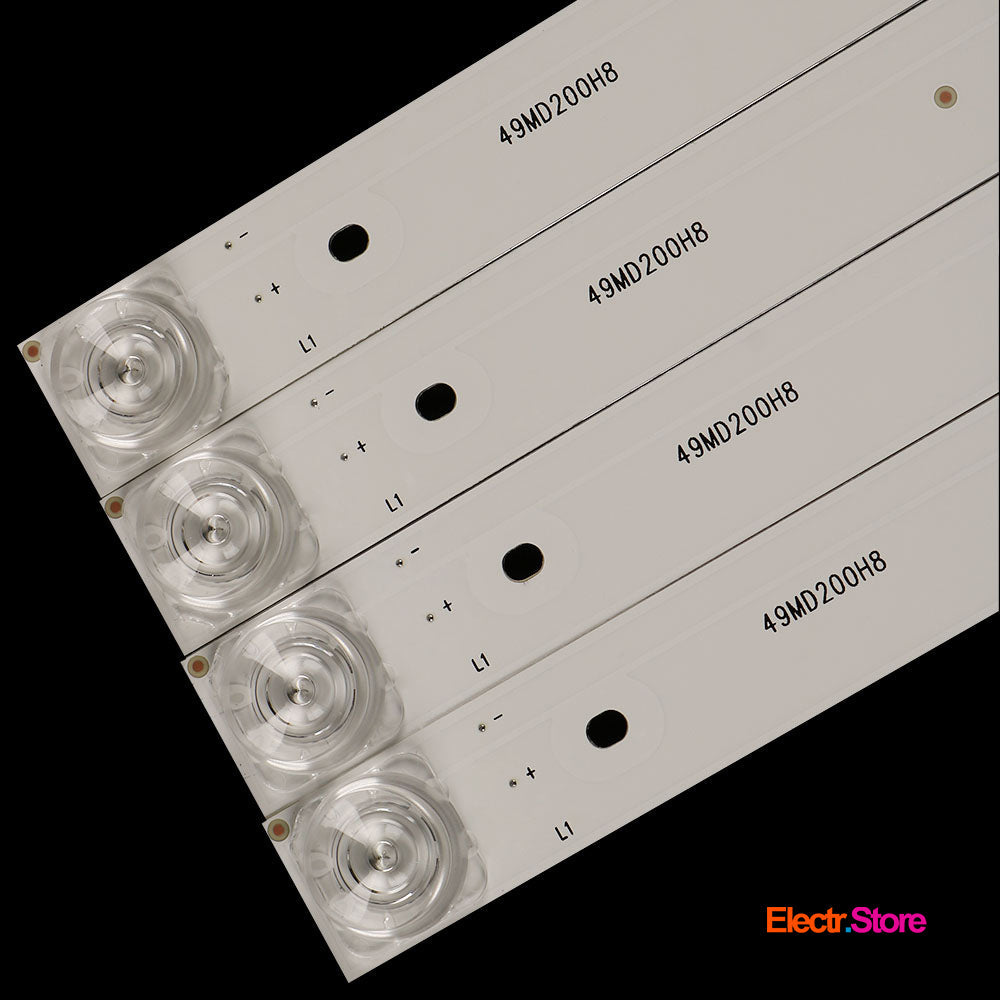 LED Backlight Strip Kits, MS-L2006 V1, 49MD2008H8, 49D2006V2W4C1B40919M-HJ-AF, CC02500D410V07, 8X49LED (8 pcs/kit), for TV 50" PANEL: PT500GT01-1, PT500GT01-2 49D2006V2W4C1B40919M-HJ-AF 49MD2008H8 50" AMCV Amoi Baird Dexp LED Backlights LG MS-L2006 V1 No Brand PHILIPS Starwind Electr.Store