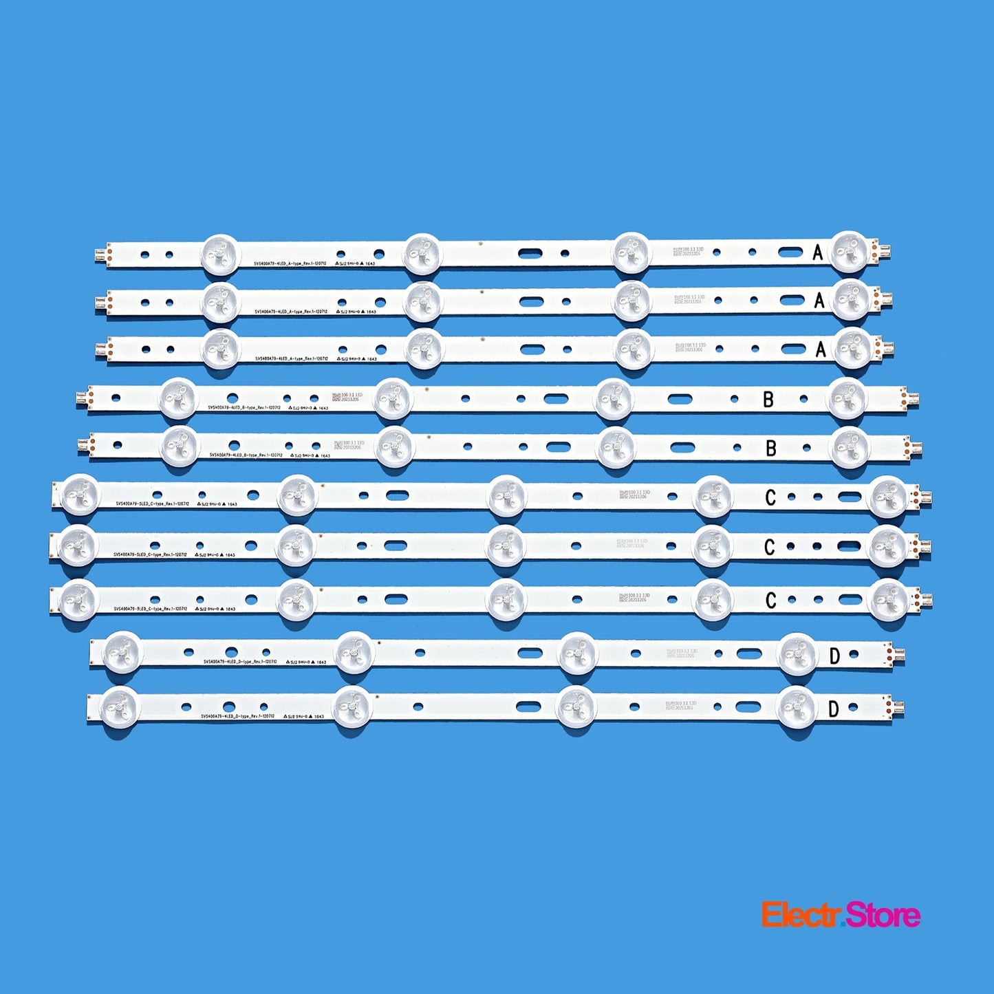 LED Backlight Strip Kits, SVS400A73, SVS400A79, 4/4/5/4LED (10 pcs/ki), for TV 40" Philips: 40PFL3208T 40" LED Backlights Multi PHILIPS Samsung SVS400A79 Toshiba Electr.Store