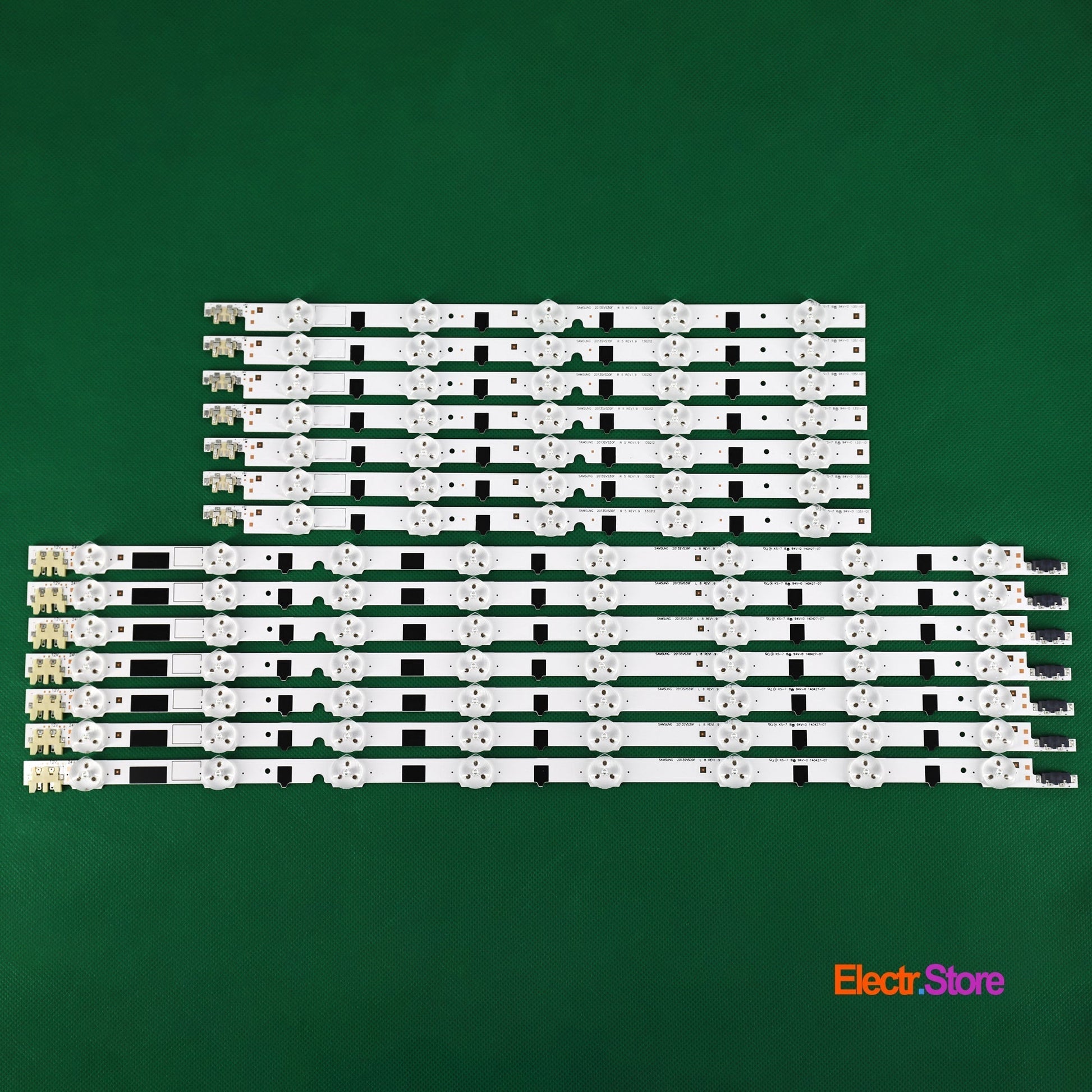 LED Backlight Strip Kits, D2GE-390SCA-R3/D2GE-390SCB-R3, 2013SVS39F_L8/R5_REV1.9 130212 (14 pcs/kit), for TV 39" SAMSUNG: UE40F6510SB, UE39F5300, UE39F5500, UE39F5000 2013SVS39F 39" LED Backlights Samsung Electr.Store