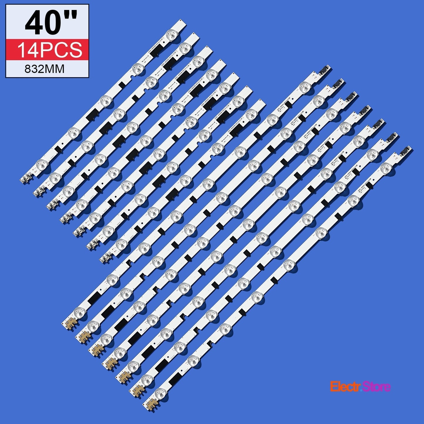 LED Backlight Strip Kits, 2013SVS40F, D2GE-400SCA-R3/D2GE-400SCB-R3, BN96-25304A/BN96-25305A (14 pc/kit), for TV 40" SAMSUNG: UE40F6400, UE40F5500, UE40F6675, UE40F6670 40" D2GE-400SCA-R3 D2GE-400SCB-R3 LED Backlights Samsung Electr.Store