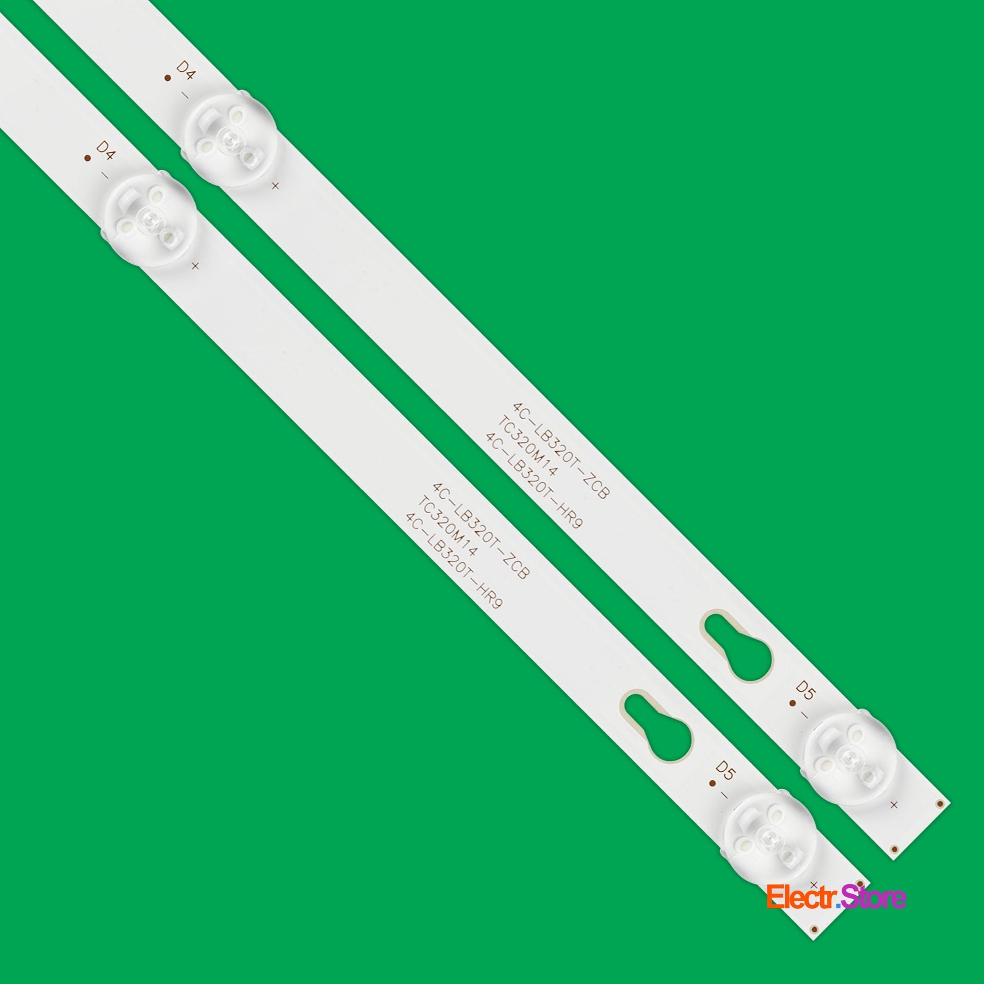 LED Backlight Strip Kits, TCL32L72A-V01, TCL32D05-ZC22AG-16, 4C-LB320T-DSA (2 pcs/kit), for TV 32" TCL: TC32L72A-V01, L32M5-AZ 32" 4C-LB320T-DSA LED Backlights LIN TCL TCL32D05-ZC22AG-16 TCL32L72A-V01 Electr.Store