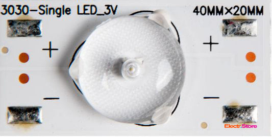 LED Backlight Strip Kits, Universal 3030-Single LED_3V (10pcs/kit) for TV 32", 39", 40", 42", 43", 47", 48", 49", 50", 55" 3030-Single LED_3V LED Backlights Singal Universal Electr.Store