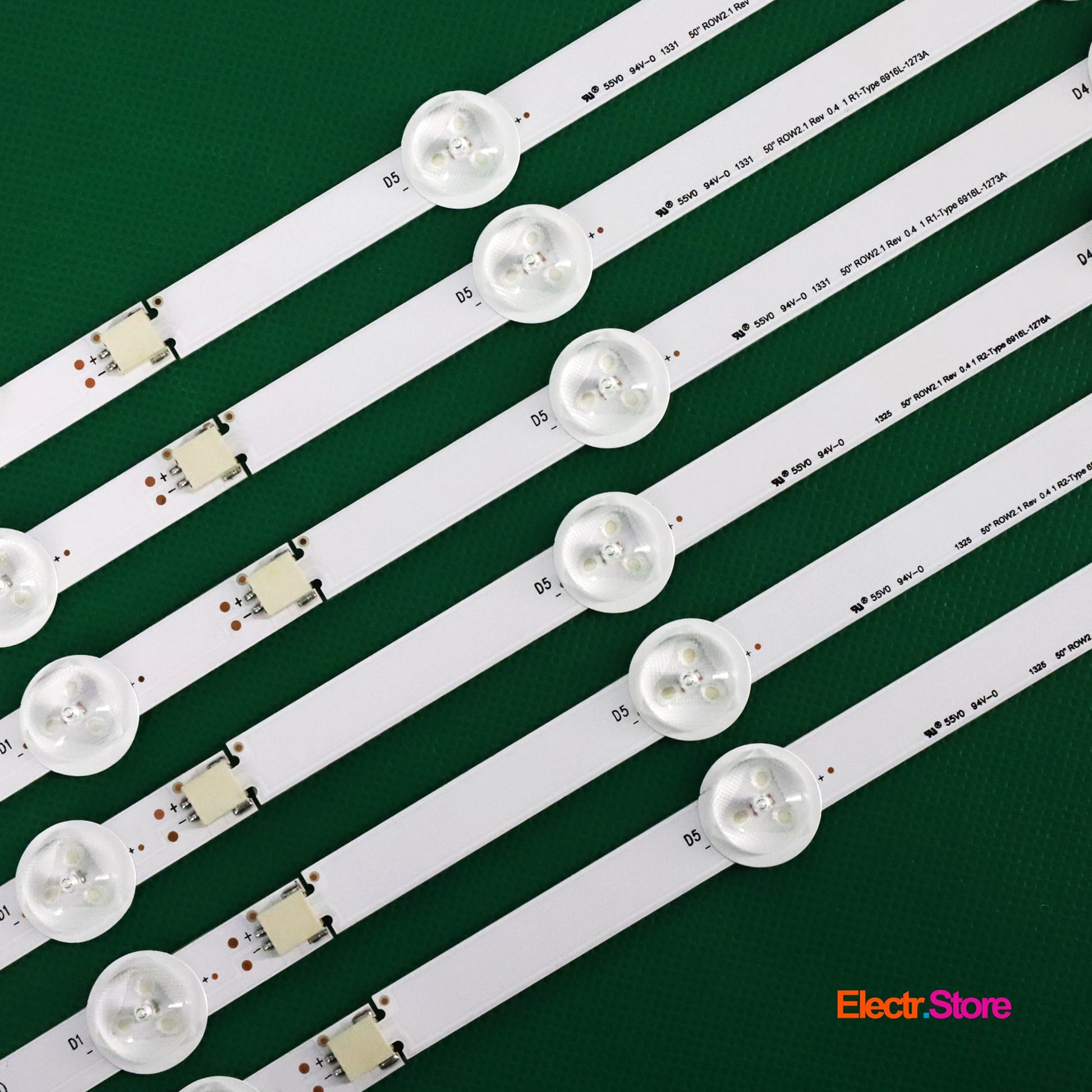 LED Backlight Strip Kits, 50"ROW2.1 Rev0.4 1 L1/L2/R1/R2-Type, AGF78401201, 6916L-1241A-1272A-1273A-1276A (12 pcs/kit), for TV 50" Panel: LC500DUE-SFU1, LC500DUE-SFR1, LC500DUE-SFR2 50" 50"ROW2.1 6916L-1241A 6916L-1272A 6916L-1273A 6916L-1276A LED Backlights LG Electr.Store