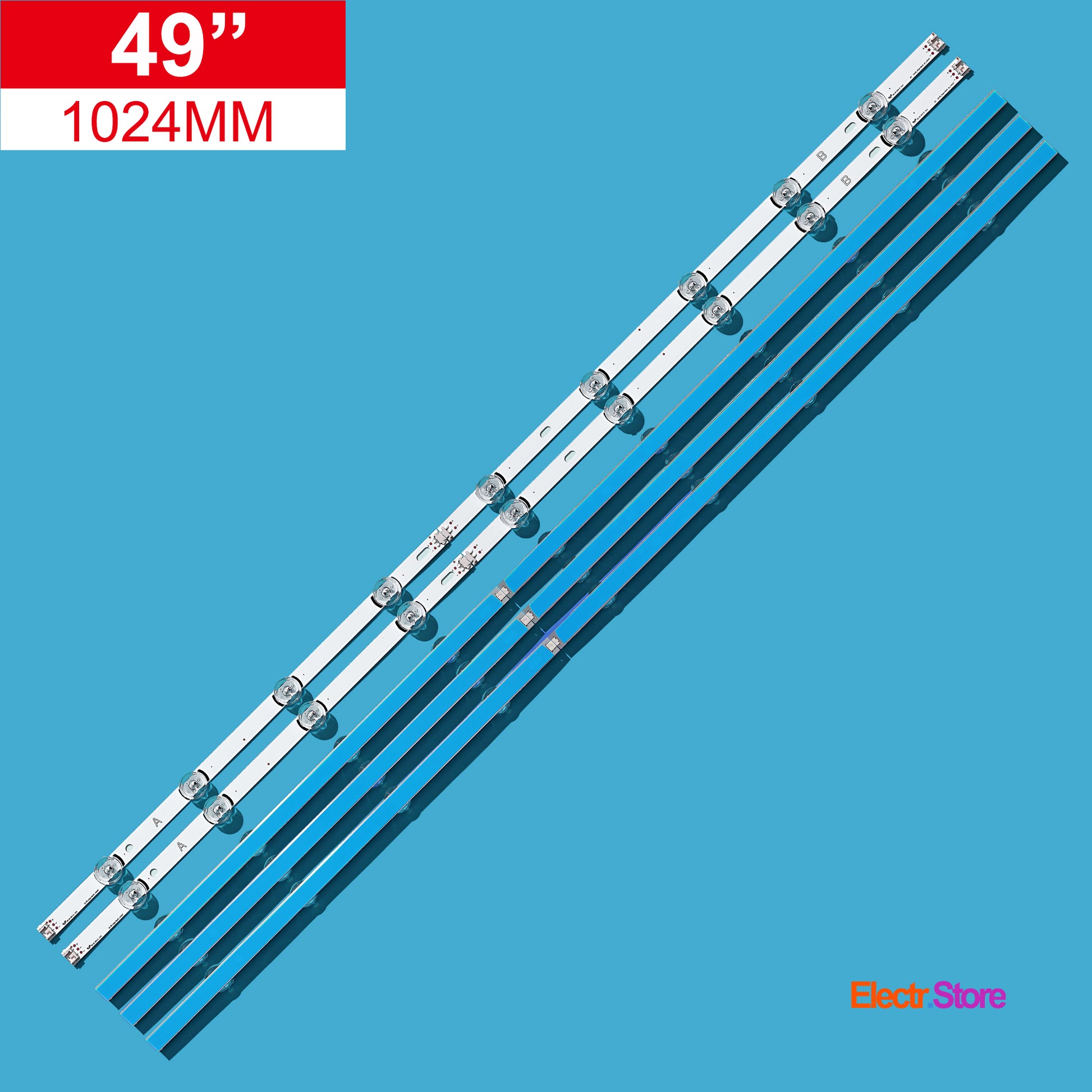 LED Backlight Strip Kits, Innotek DRT 3.0 49"_A/B-Type, AGF78402201, 6916L-1788A-1789A, 6916L-1944A-1945A (10 pcs/kit), for TV 49" LG: 49LF5610, 49LF5500 49" DRT 3.0 49" LED Backlights LG Electr.Store