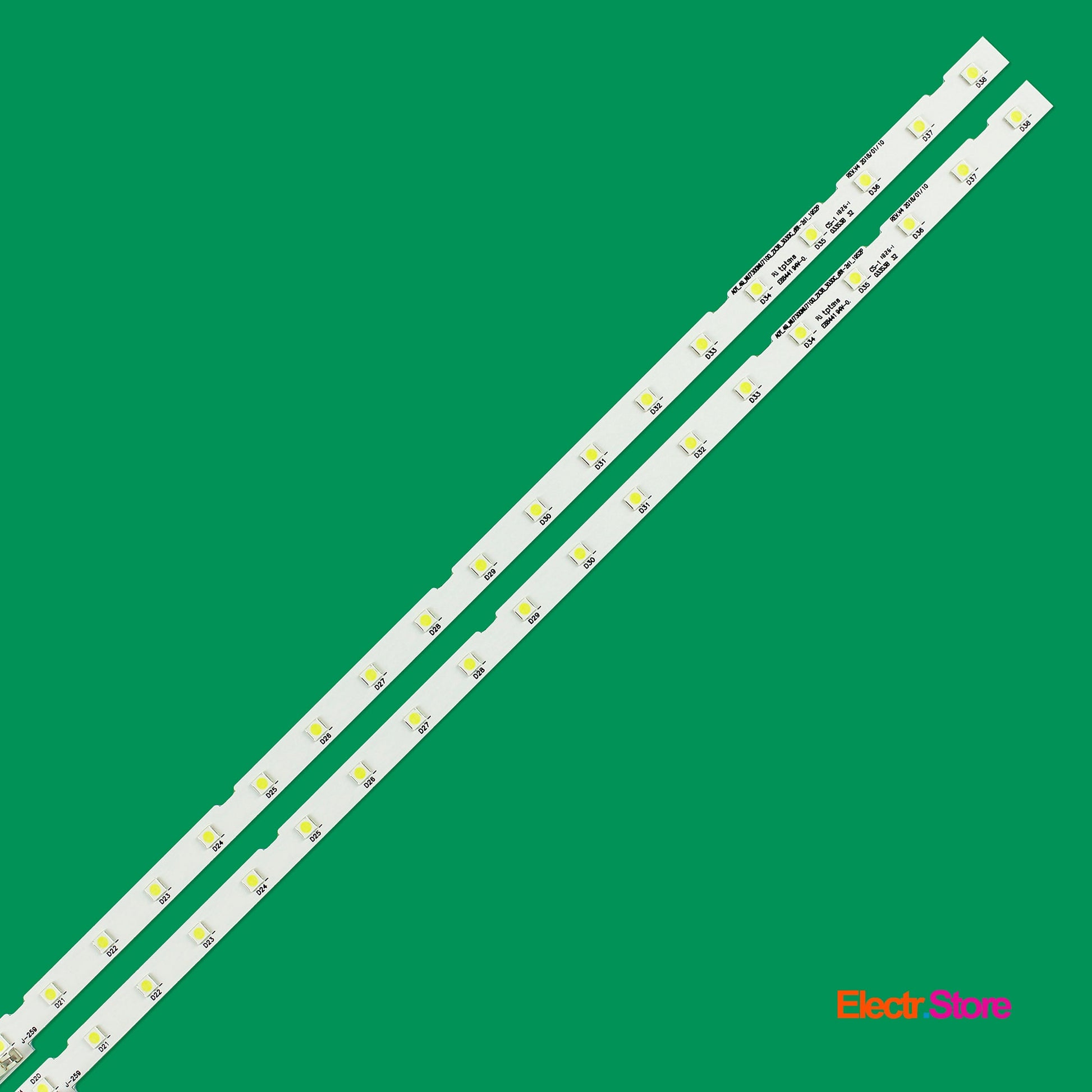 LED Backlight Strip Kits, AOT_49_NU7300_NU7100_2X38_3030C, BN61-14483A, 2x38LED (2 pcs/kit), for TV 49" SAMSUNG: UE49NU7100, UE49NU7120, UE49NU7140, UE49NU7670 49" AOT_49_NU7300_NU7100 LED Backlights Samsung Electr.Store