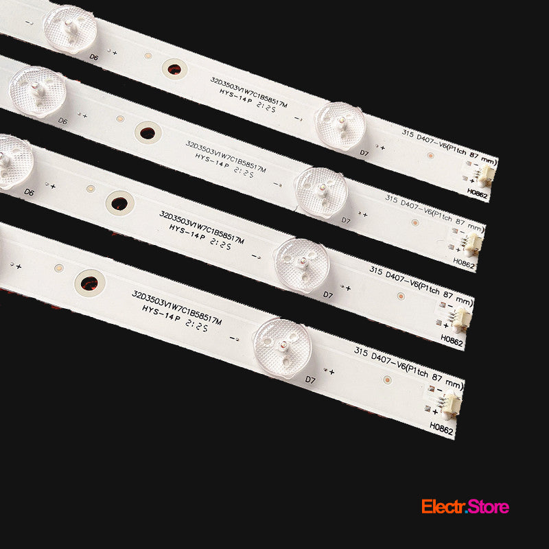 LED backlight Strip Kits, LBM320P0701-DK-1, 7LED, 3V, 585MM (4 pcs/kit), for TV 32" 32" LBM320P0701-DK-1 LED Backlights PHILIPS Sharp Electr.Store