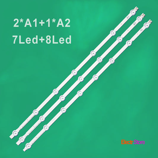 LED Backlight Strip Kits, 32"ROW2.1 Rev0.9 1_A1/A2-Type, 6916L-1105A/6916L-1106A, 6916L-1204A/6916L-1205A, 7/8/7LED (3pcs/kit), for TV 32" 32" 32"ROW2.1 Rev0.9 1 6916L-1105A 6916L-1106A GRUNDIG LED Backlights LG Electr.Store
