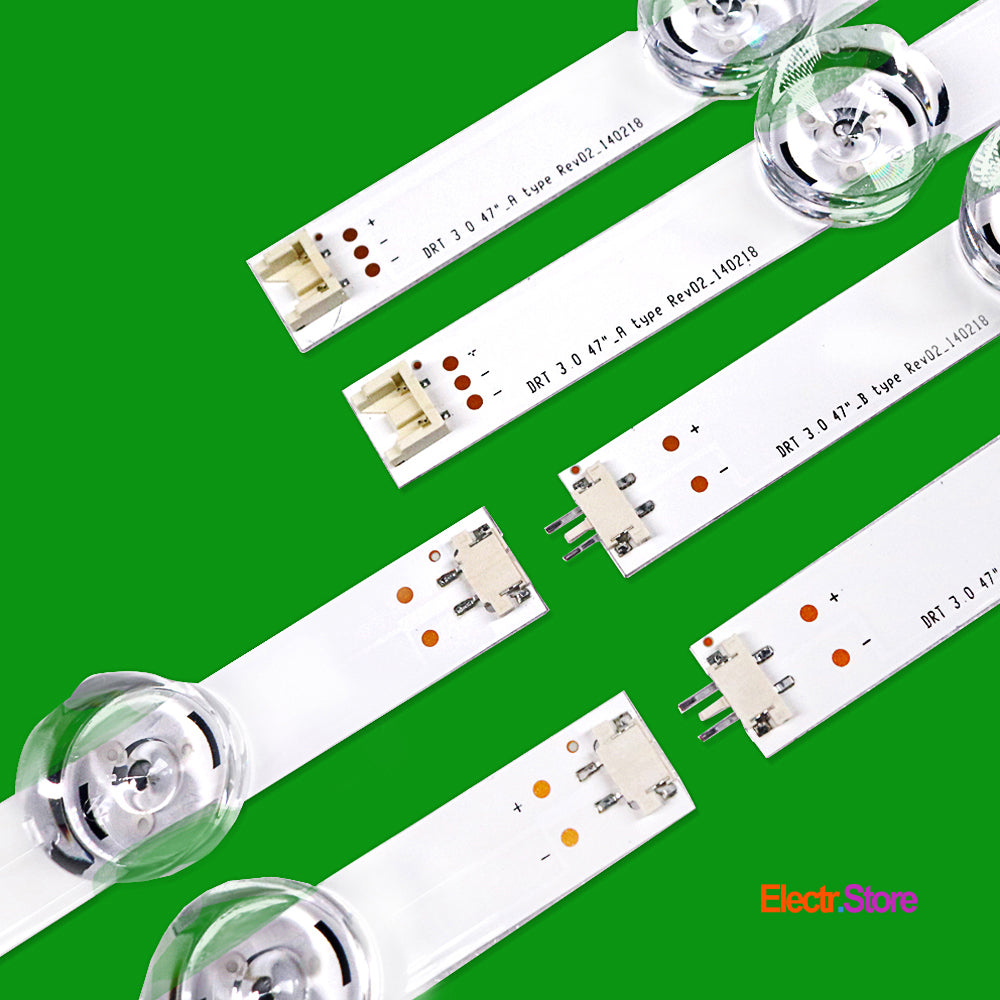 LED Backlight Strip Kits, Innotek DRT 3.0 47"_A/B-Type, AGF78401001, 6916L-1715A/6916L-1716A (8 pcs/kit), for TV 47" LG: 47LB5800-ZM.BEEWLJG 47" DRT 3.0 DRT 3.0 47" LED Backlights LG Electr.Store