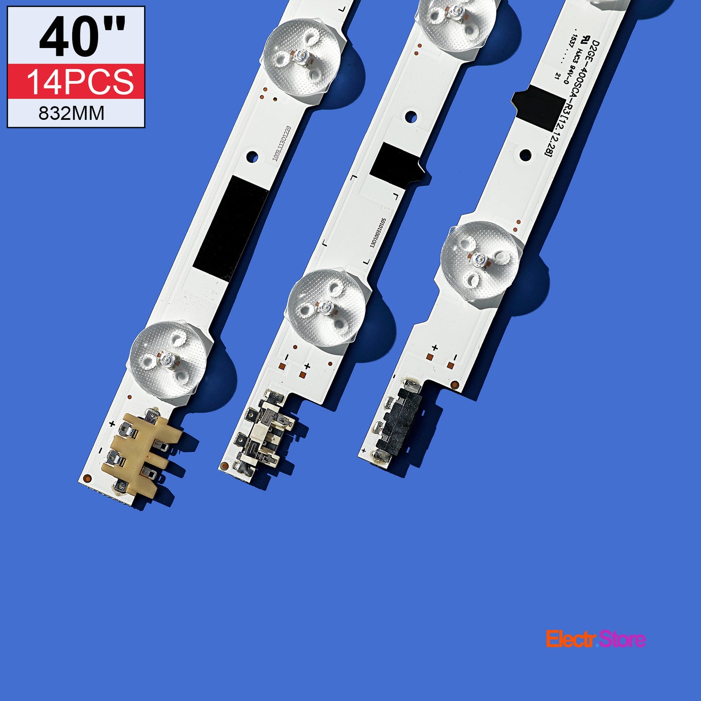 LED Backlight Strip Kits, 2013SVS40F, D2GE-400SCA-R3/D2GE-400SCB-R3, BN96-25304A/BN96-25305A (14 pc/kit), for TV 40" 40" D2GE-400SCA-R3 D2GE-400SCB-R3 LED Backlights Samsung Electr.Store