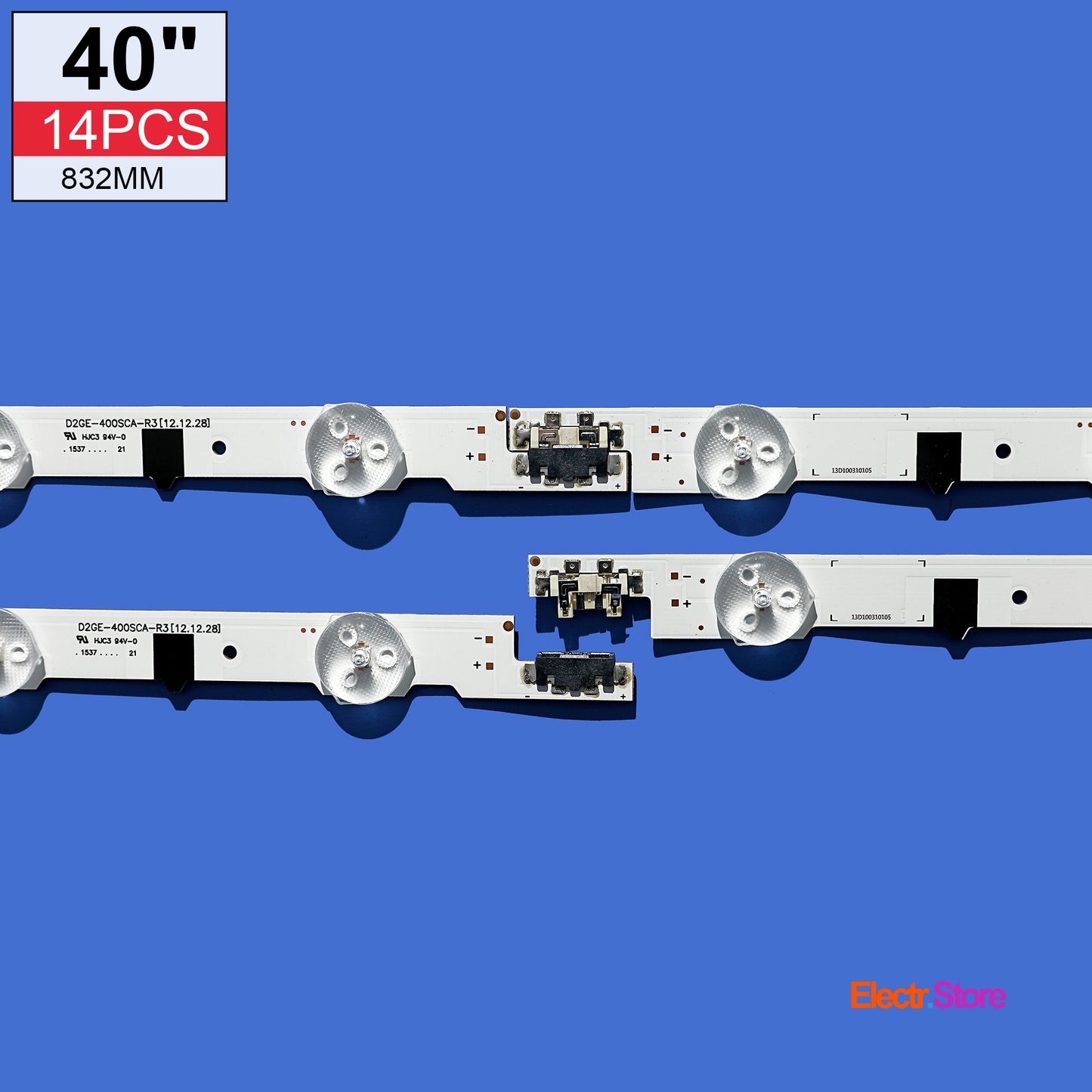 LED Backlight Strip Kits, 2013SVS40F, D2GE-400SCA-R3/D2GE-400SCB-R3, BN96-25304A/BN96-25305A (14 pc/kit), for TV 40" 40" D2GE-400SCA-R3 D2GE-400SCB-R3 LED Backlights Samsung Electr.Store