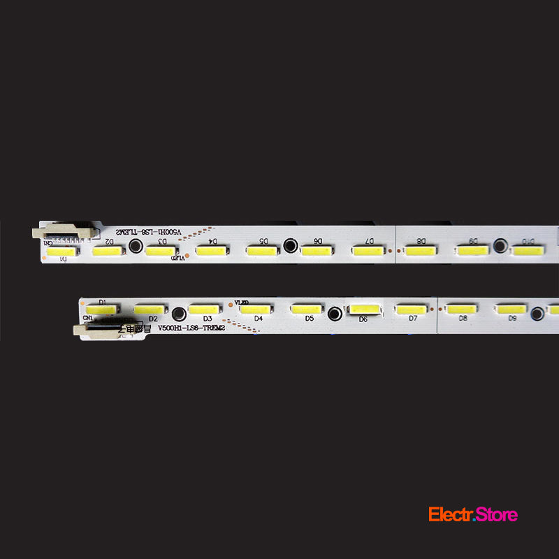 LED Backlight Strip Kits, V500H1-LS6-TLEM2, V500H1-LS6-TREM2, 2X56LED (2 pcs/kit), for TV 50" PANEL: V500HK1 LE6, V500HK1-LS6 REV.C1 50" LED Backlights Sharp V500H1-LS6-TLEM2 V500H1-LS6-TREM2 Electr.Store